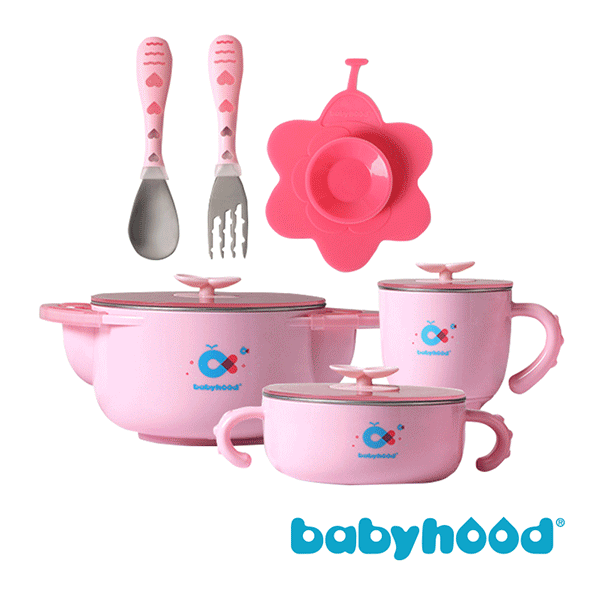 【babyhood】不銹鋼兒童餐具5件組