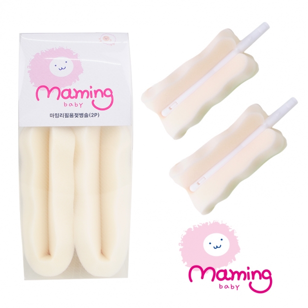 【maming】泡棉奶瓶刷頭補充包(2入)