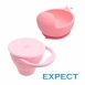 【EXPECT】蝸牛矽膠吸盤碗+折疊零食杯(2色可選)